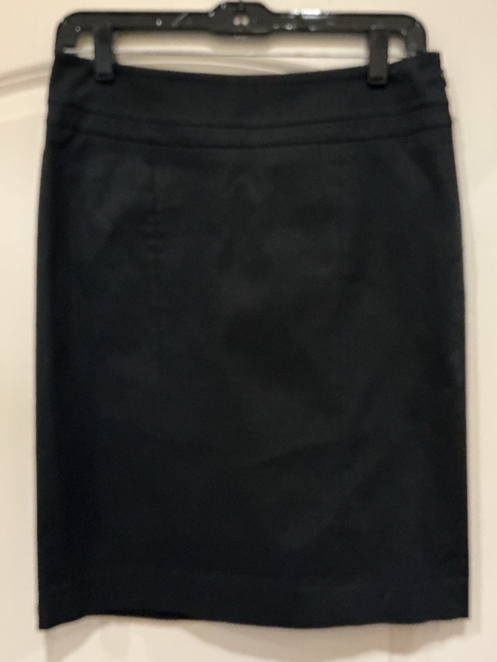 LOFT Black A-Line Mini-skirt with Paneled Waistband Size 0